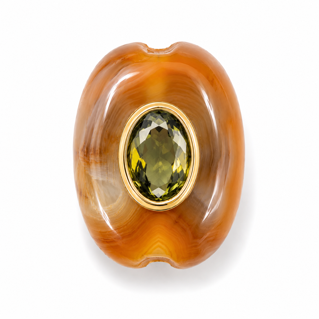 Oval Stone Spacer