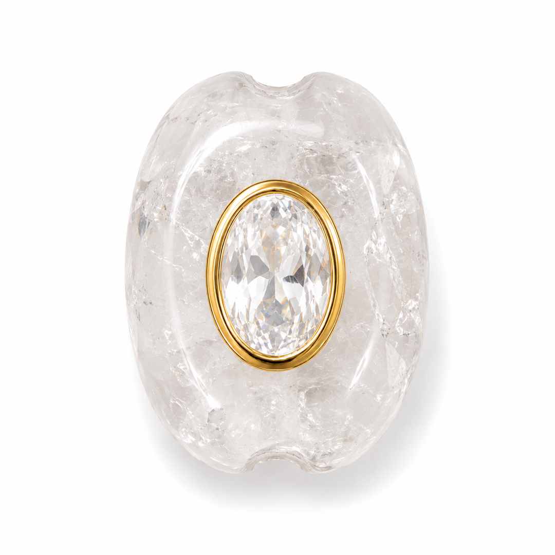 Oval Stone Spacer