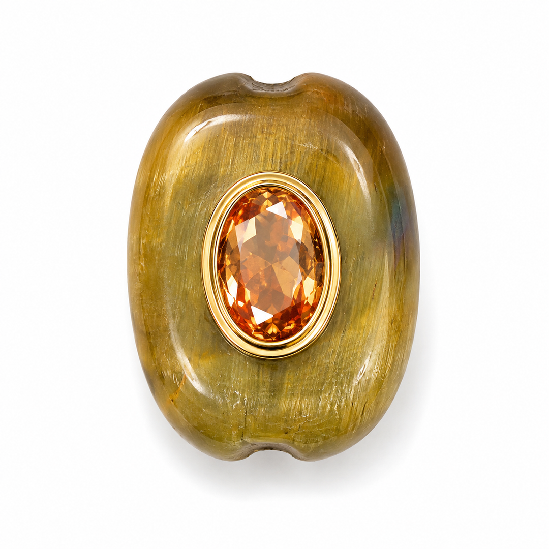 Oval Stone Spacer