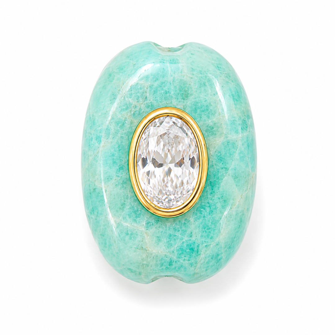 Oval Stone Spacer