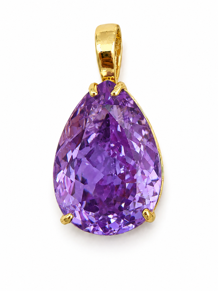 Large Tear Drop Crystal Pendant