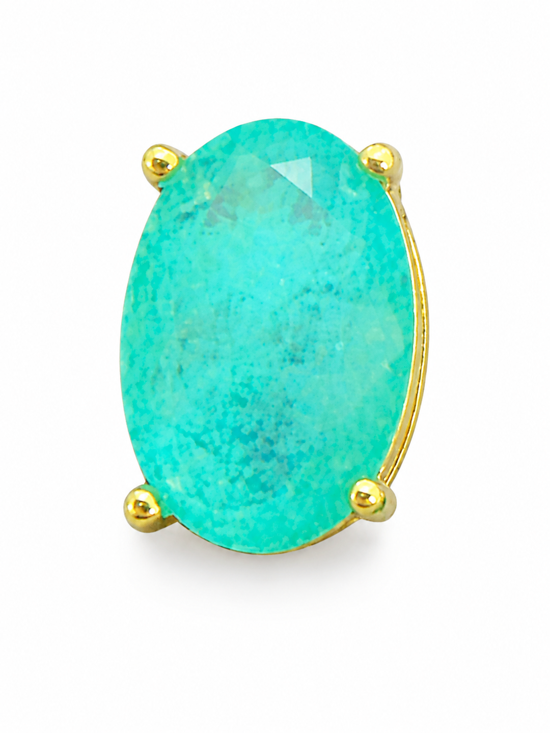 Small Crystal Oval Spacer