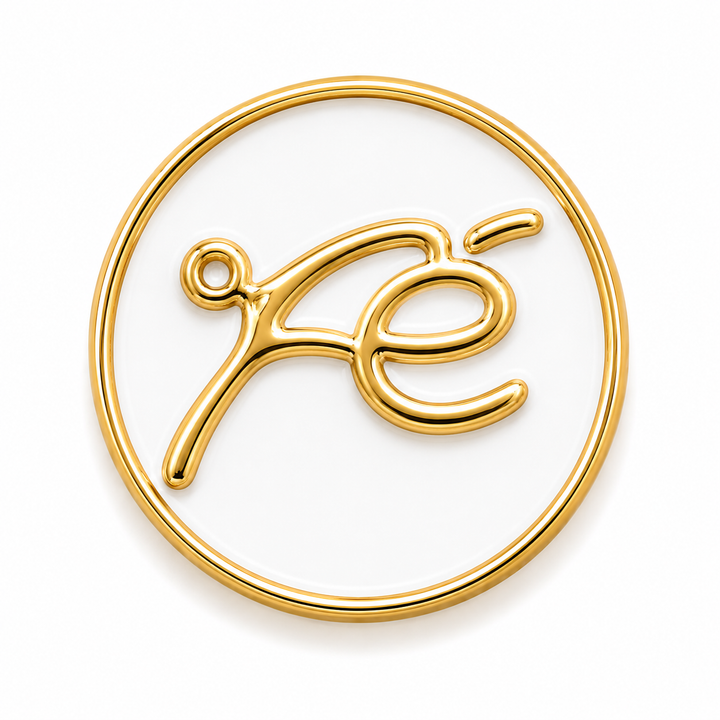 Symbol Round Spacer Charm