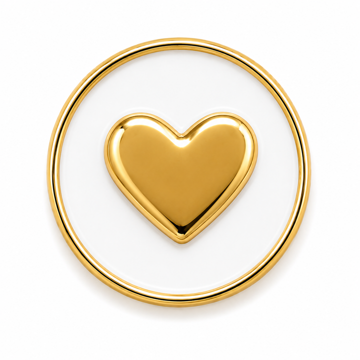 Symbol Round Spacer Charm