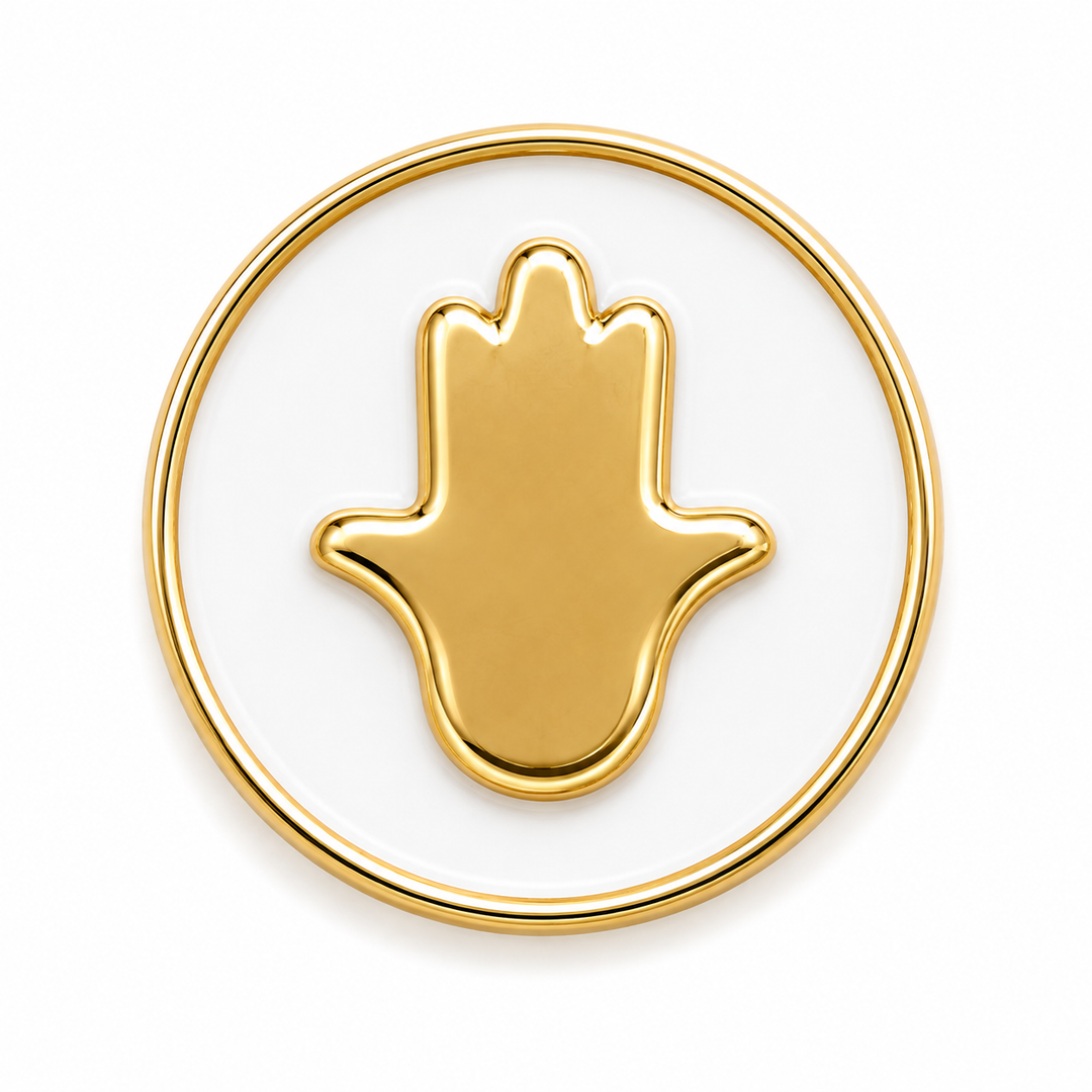 Symbol Round Spacer Charm