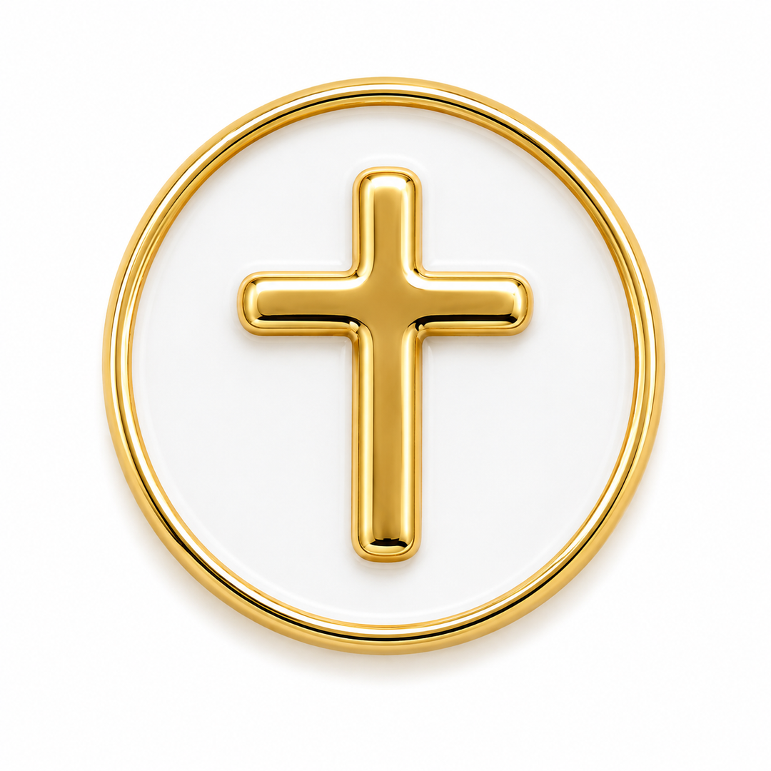 Symbol Round Spacer Charm