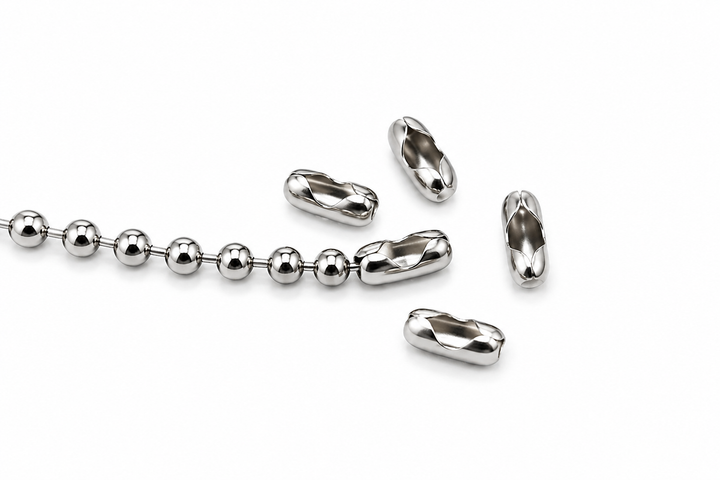 STAINLESS STEEL/GOLD PLATED BALL CHAIN CLASP (3X PACK)