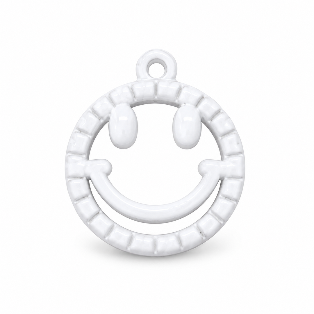 Colorful Happy Face Charm