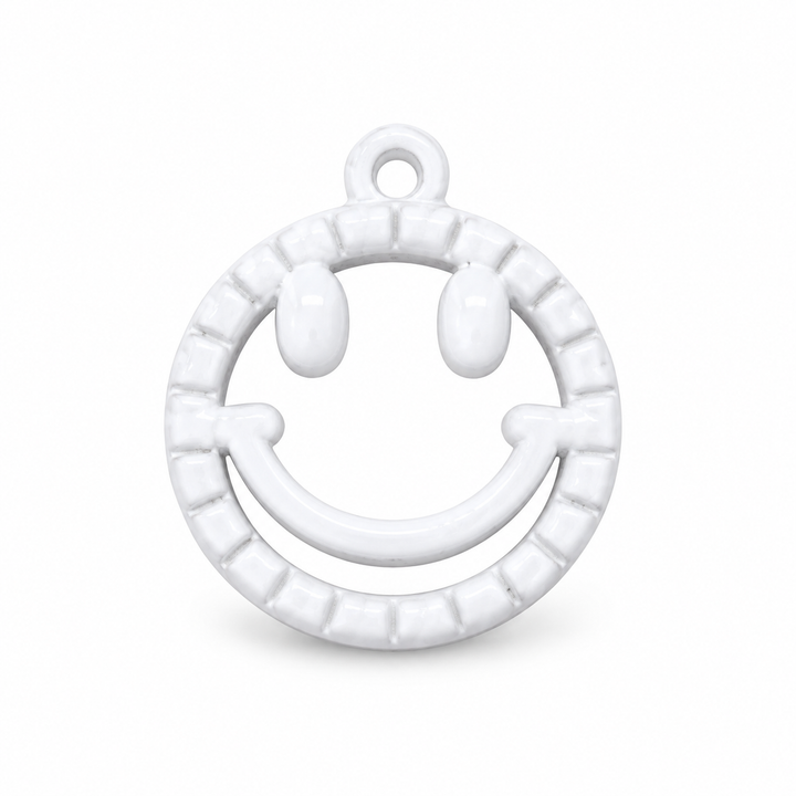 Colorful Happy Face Charm