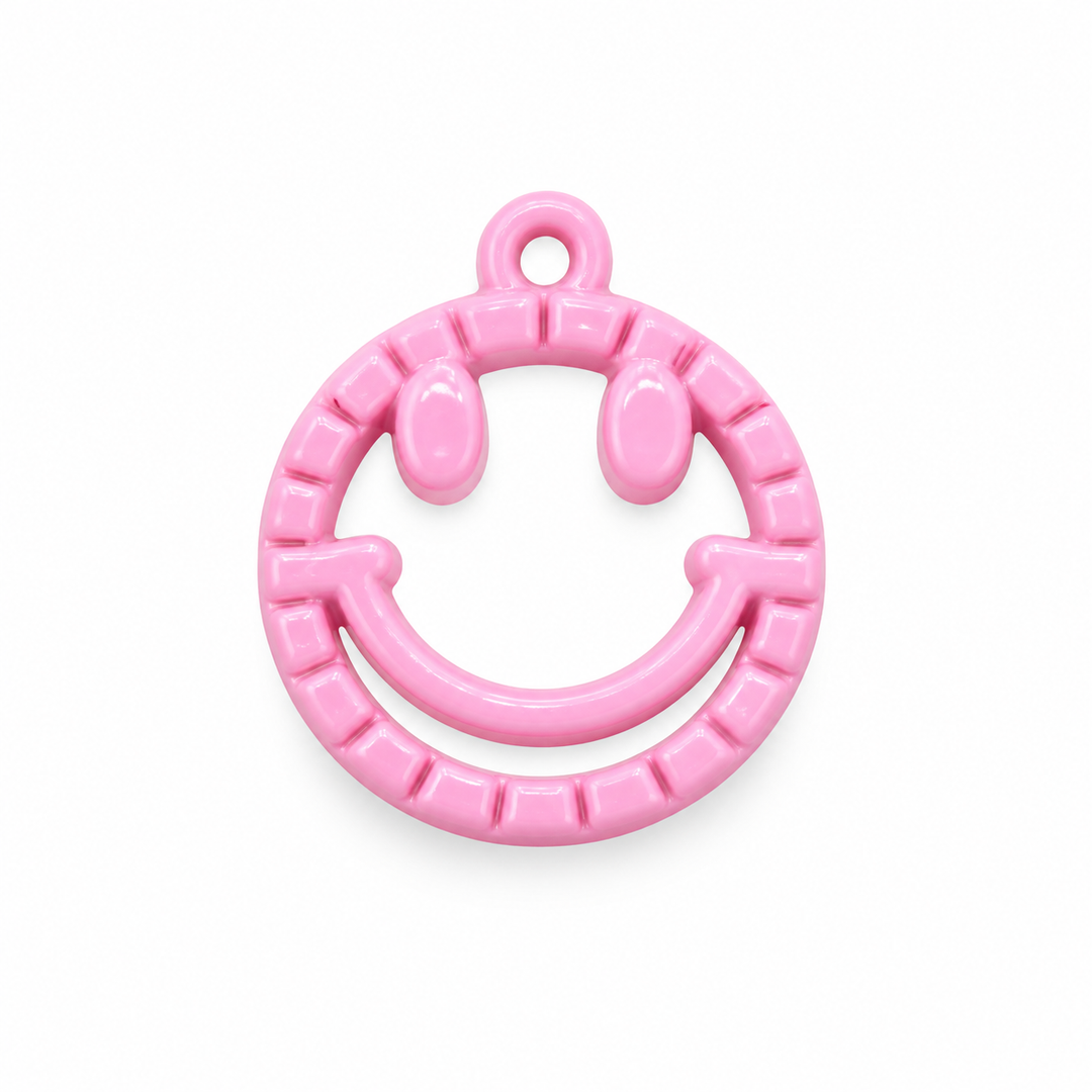 Colorful Happy Face Charm