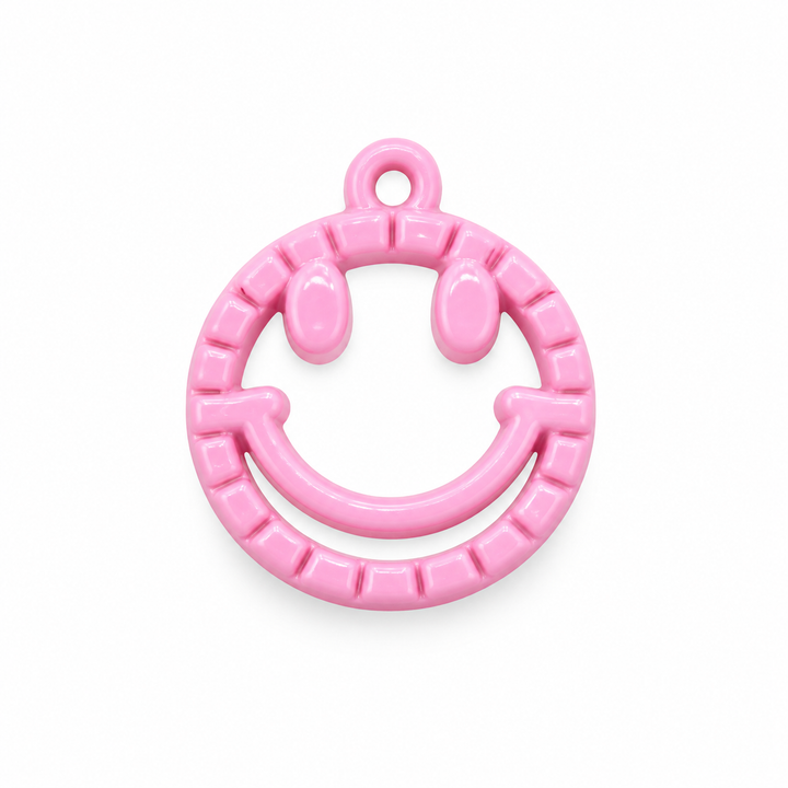 Colorful Happy Face Charm