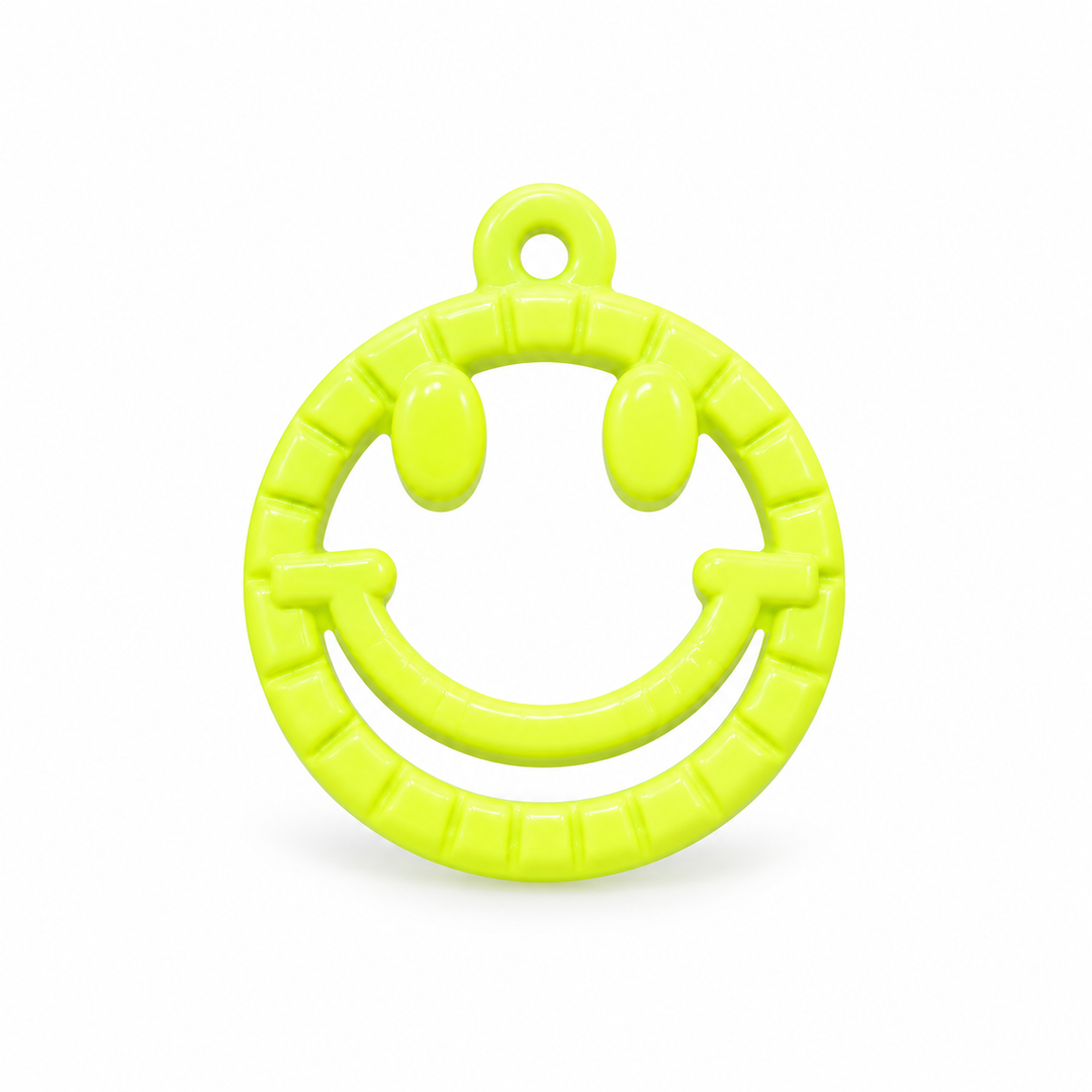 Colorful Happy Face Charm
