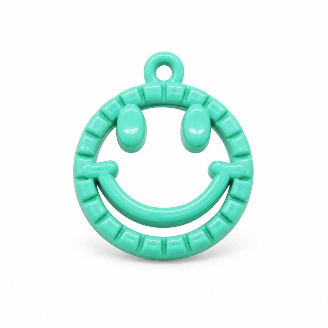 Colorful Happy Face Charm
