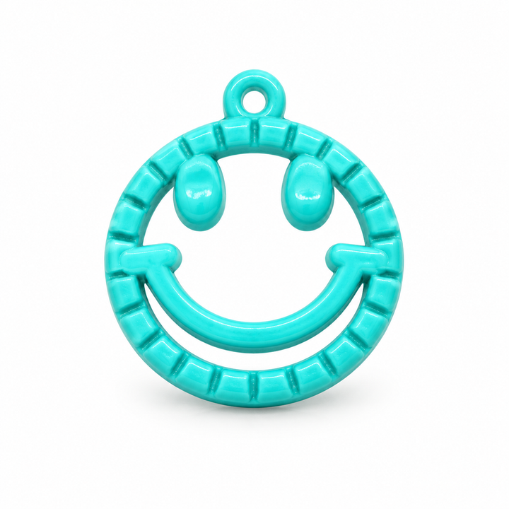 Colorful Happy Face Charm