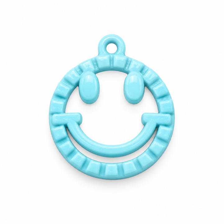 Colorful Happy Face Charm