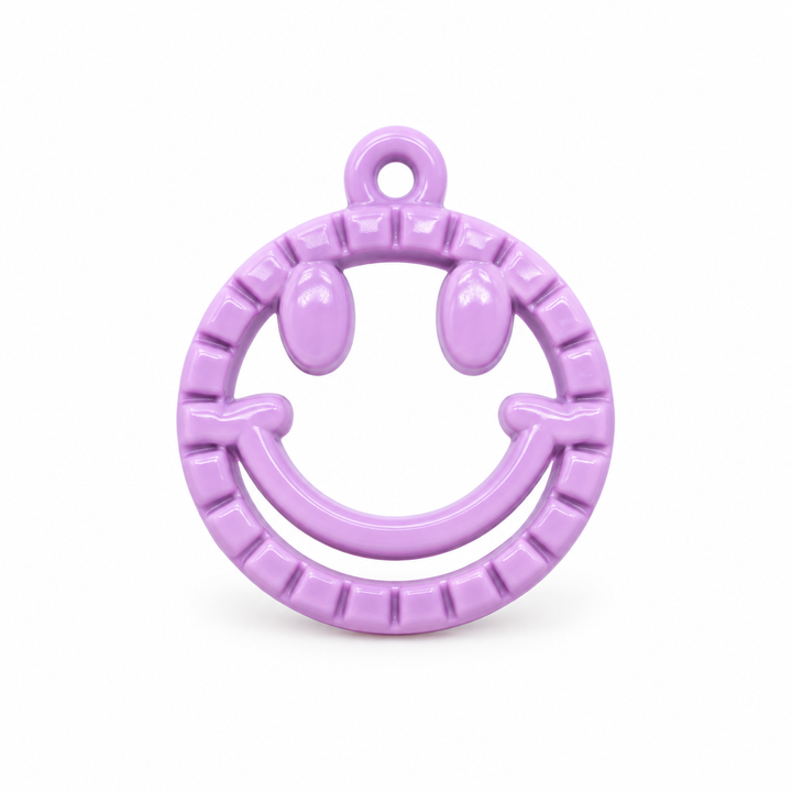 Colorful Happy Face Charm