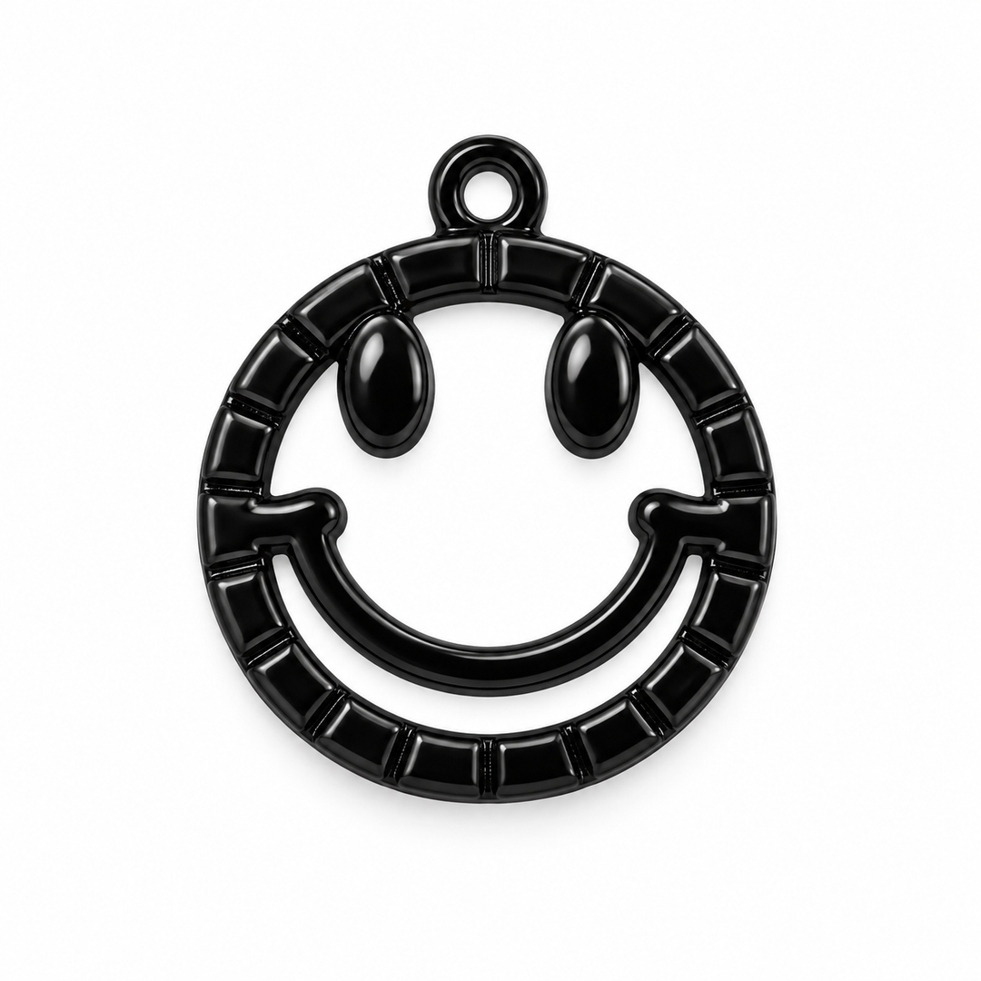 Colorful Happy Face Charm