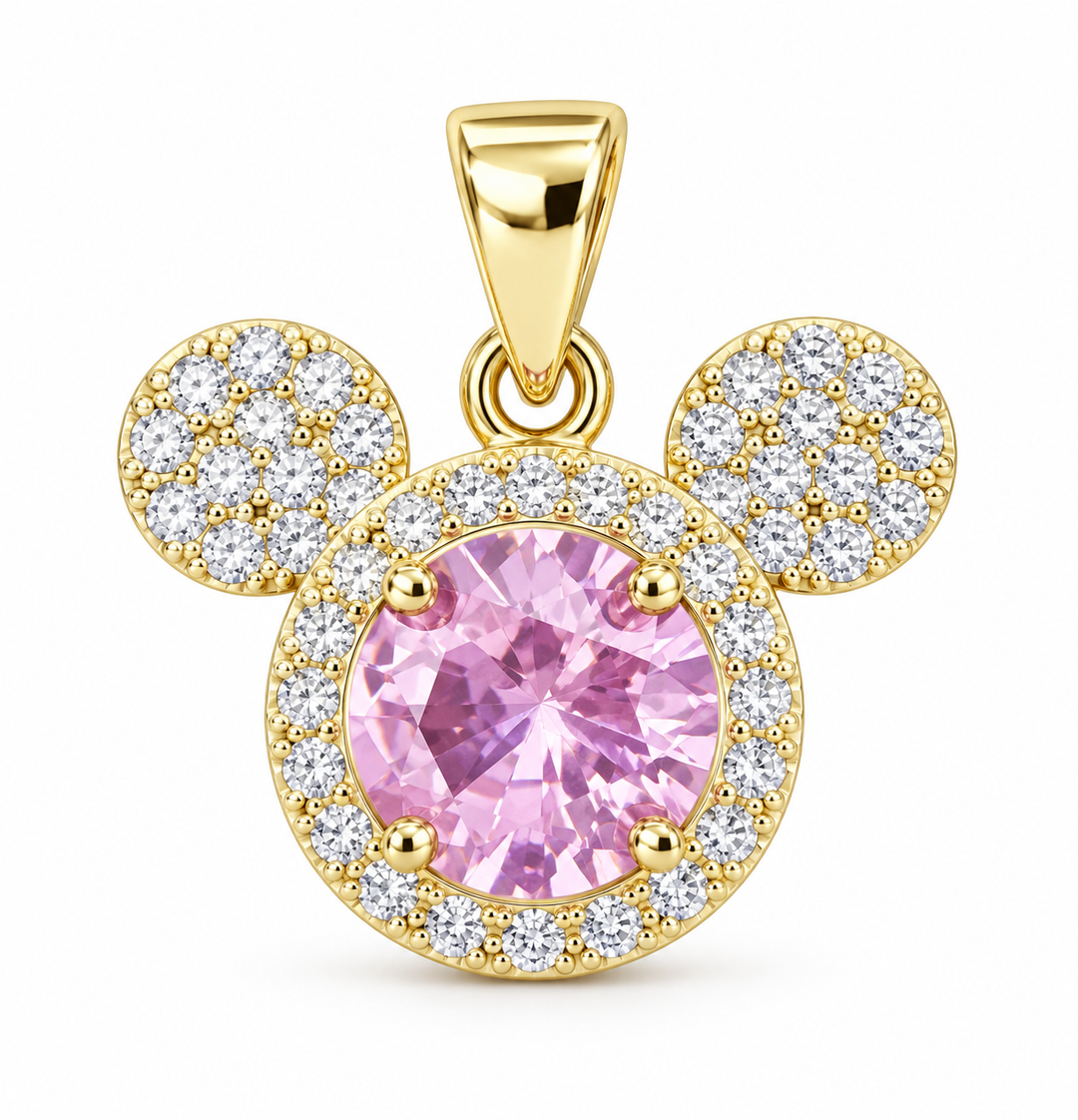 Mickey Crystal Charm