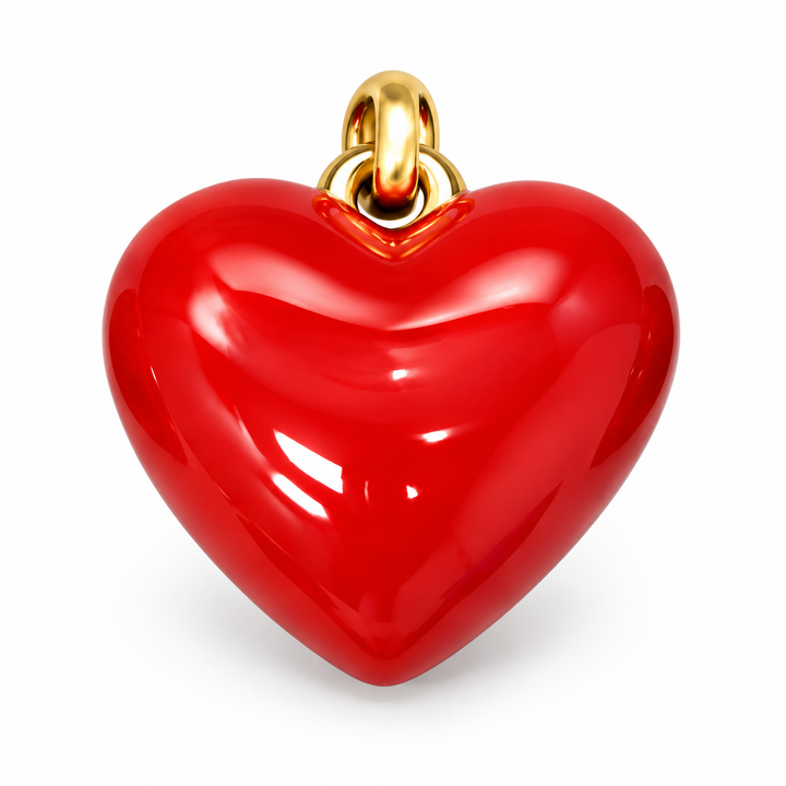Enamel Heart Charm