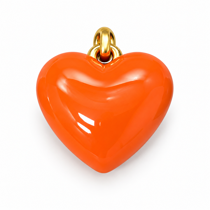 Enamel Heart Charm