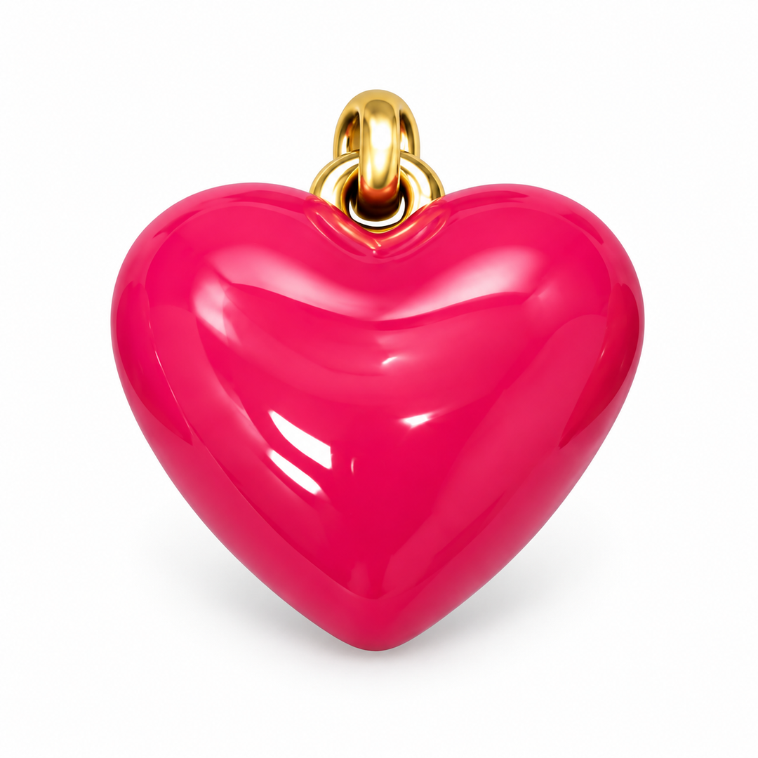 Enamel Heart Charm