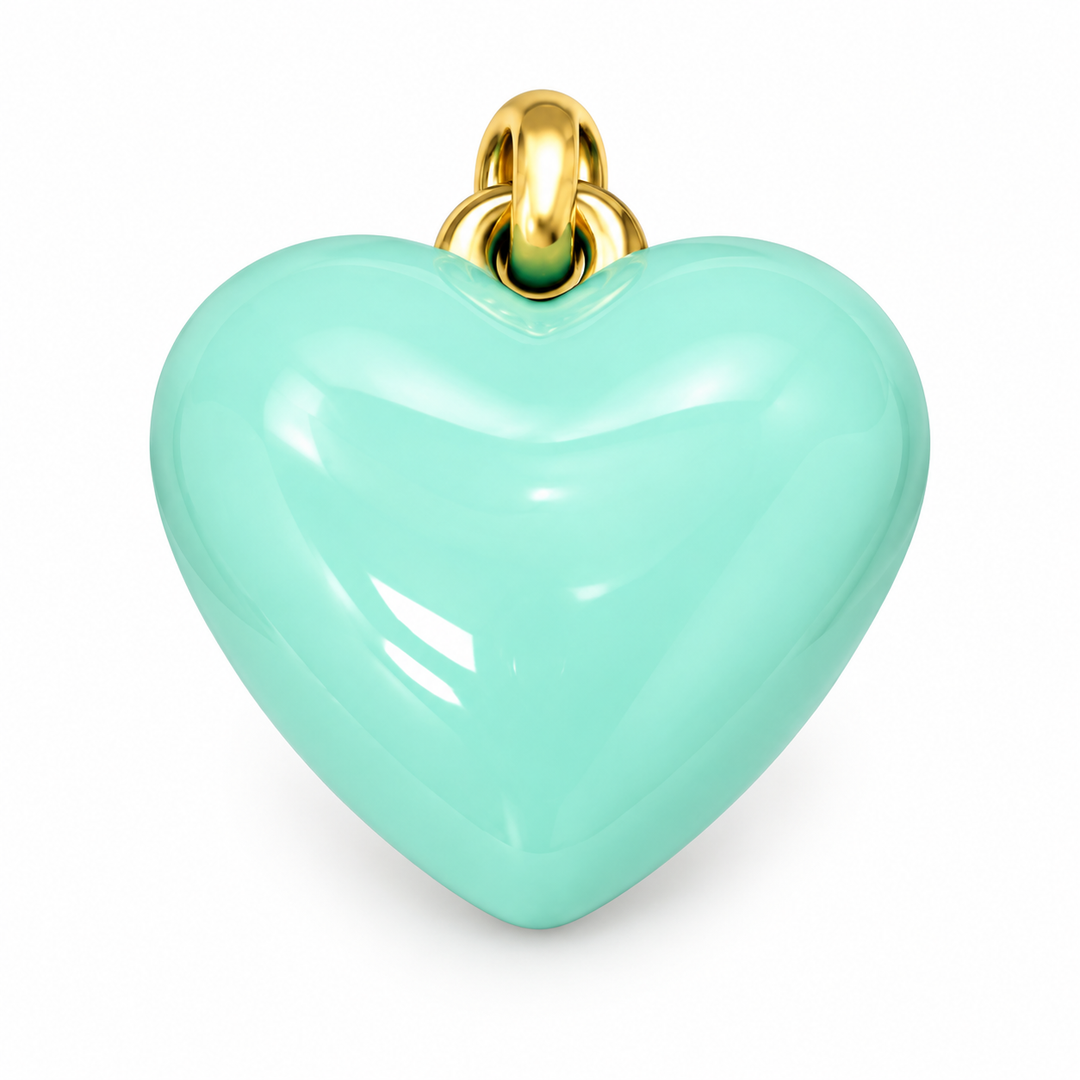 Enamel Heart Charm