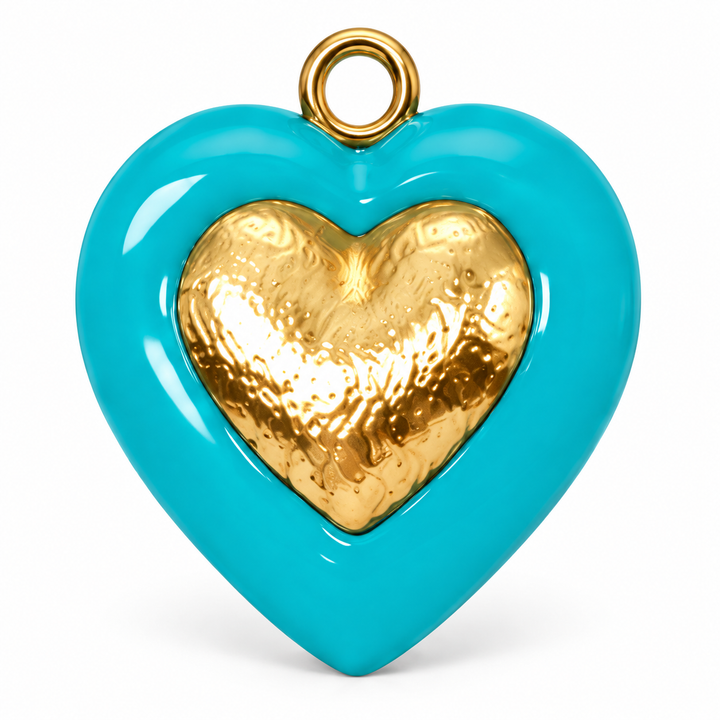 Enamel Heart Pendant