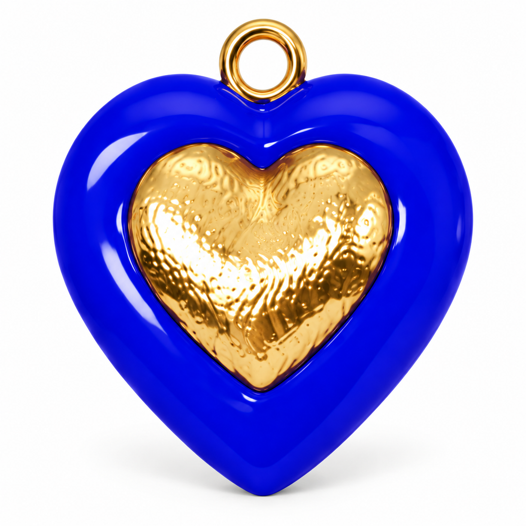 Enamel Heart Pendant