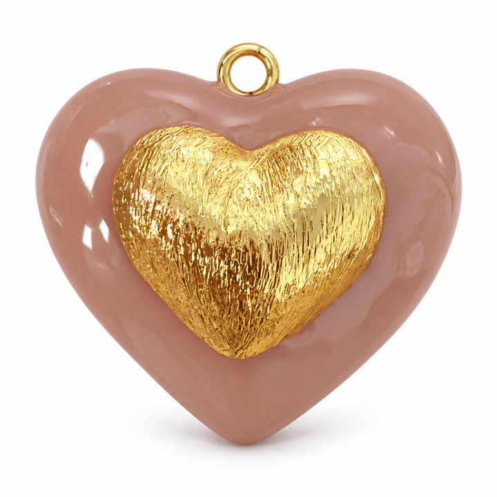 Enamel Heart Pendant
