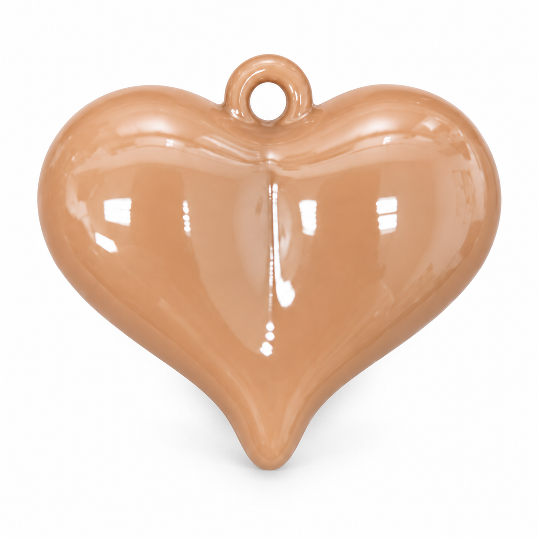 Large Enamel heart Pendant