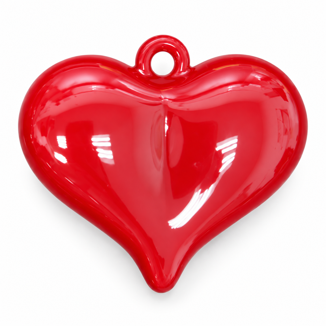 Large Enamel heart Pendant