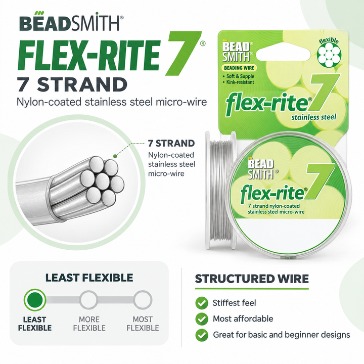 Flex rite Beading Wire 7"