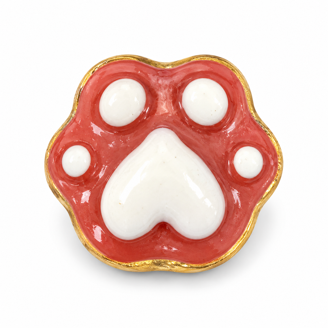 Hand Painted Paw Spacer