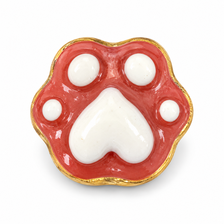 Hand Painted Paw Spacer