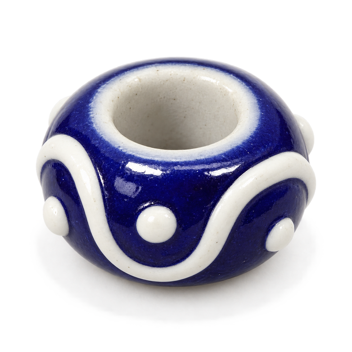 Hand Painted Spacer Donut Charm