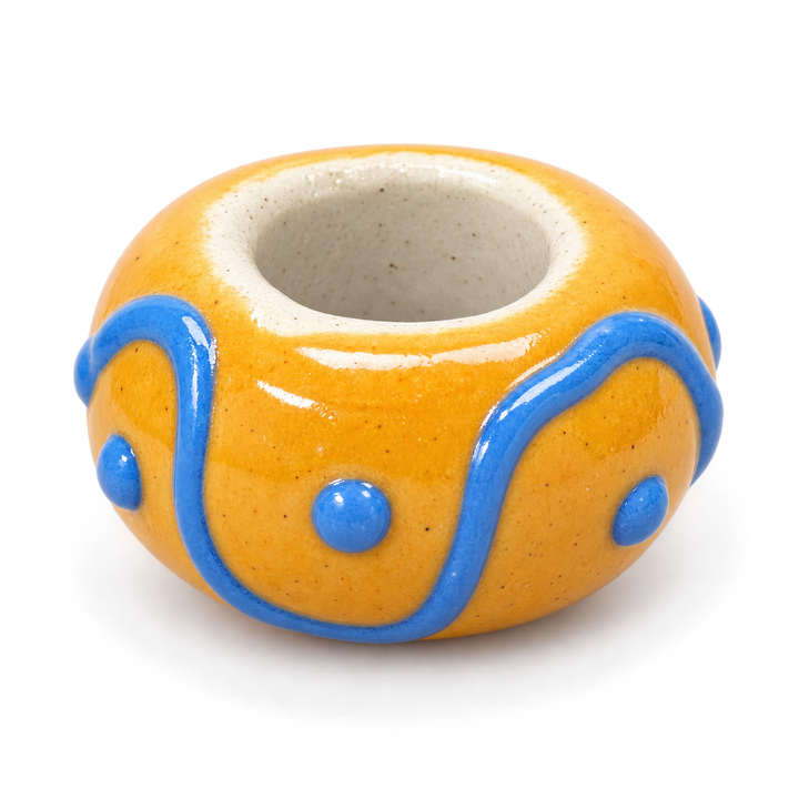 Hand Painted Spacer Donut Charm