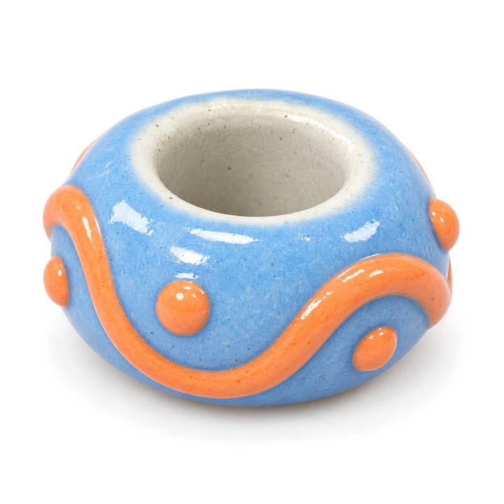 Hand Painted Spacer Donut Charm
