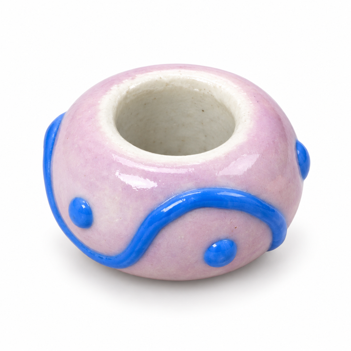 Hand Painted Spacer Donut Charm