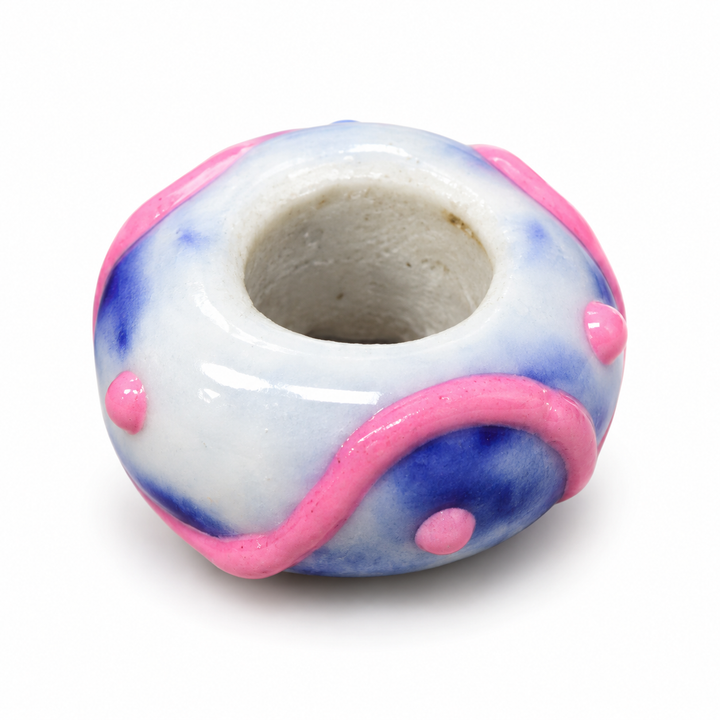 Hand Painted Spacer Donut Charm