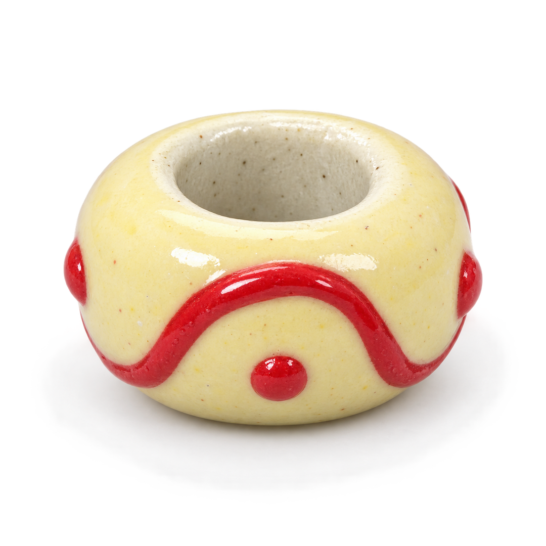 Hand Painted Spacer Donut Charm