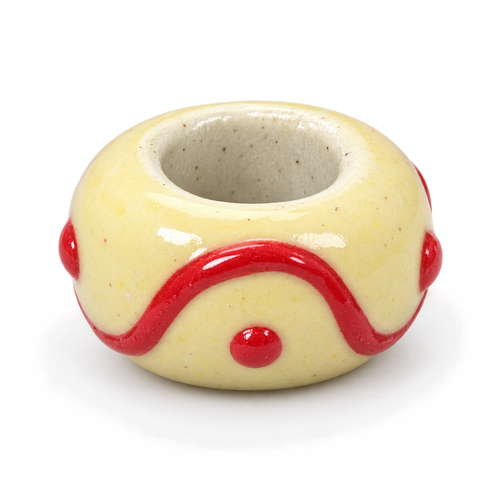 Hand Painted Spacer Donut Charm