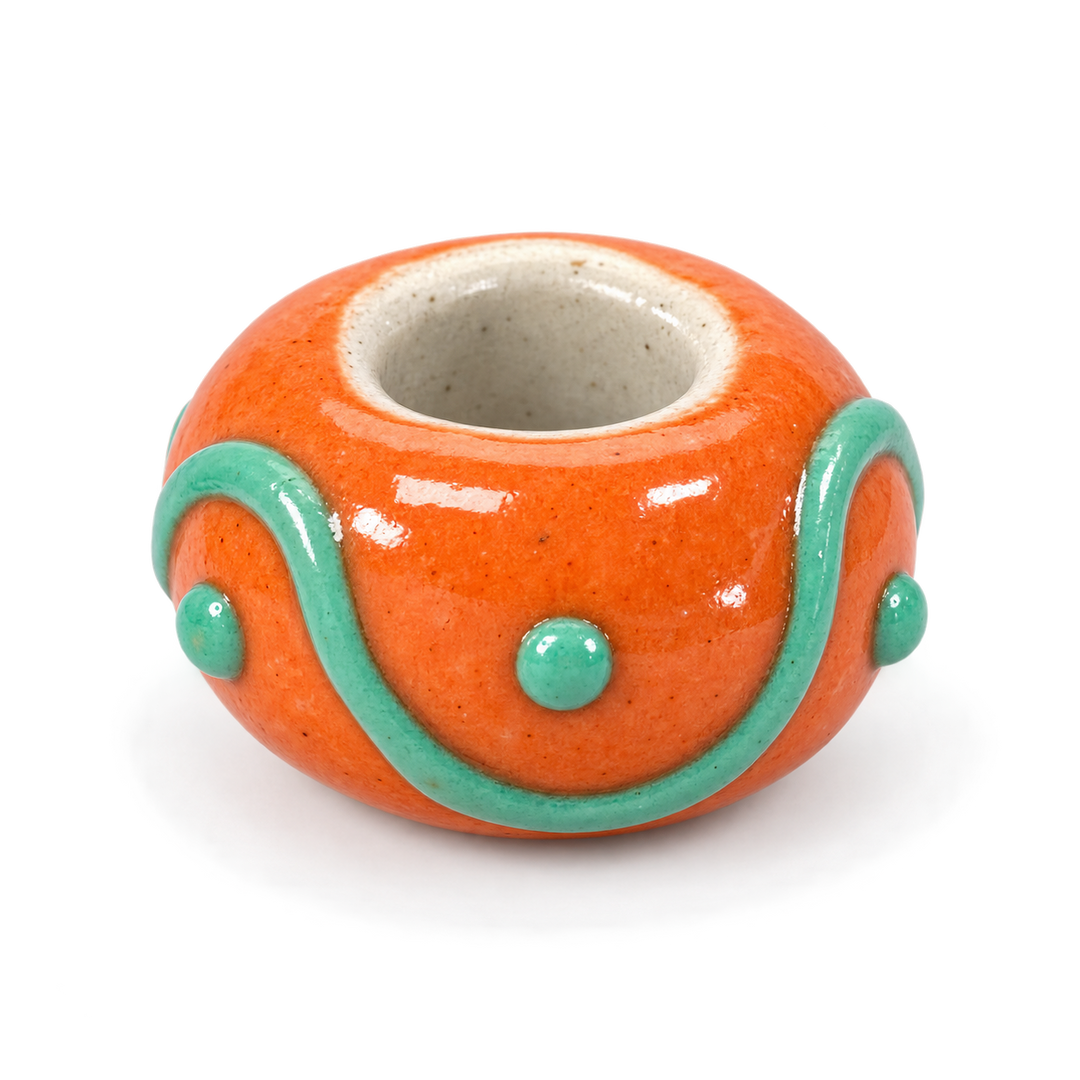 Hand Painted Spacer Donut Charm