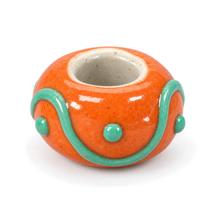 Hand Painted Spacer Donut Charm