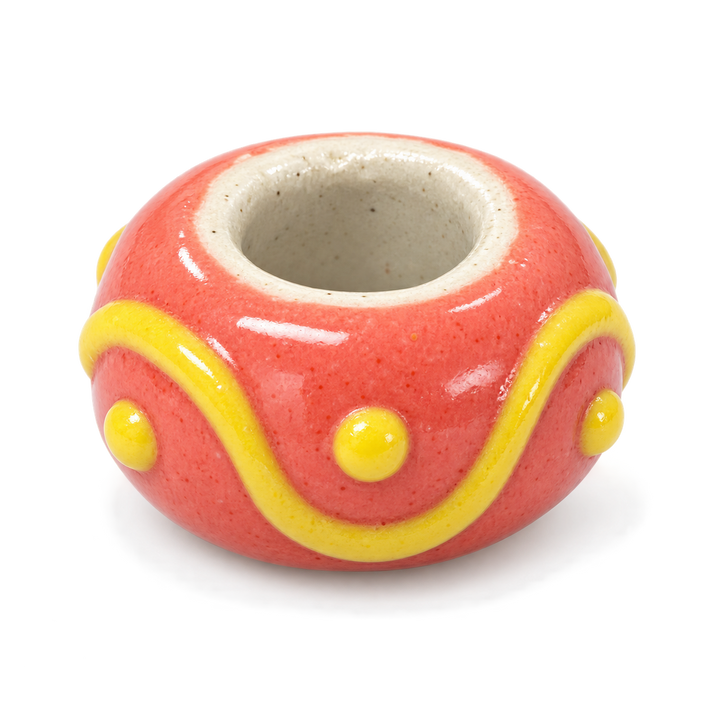 Hand Painted Spacer Donut Charm