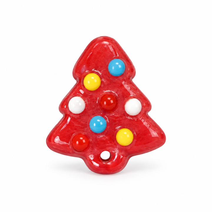 Hand Painted Christmas Tree Spacer
