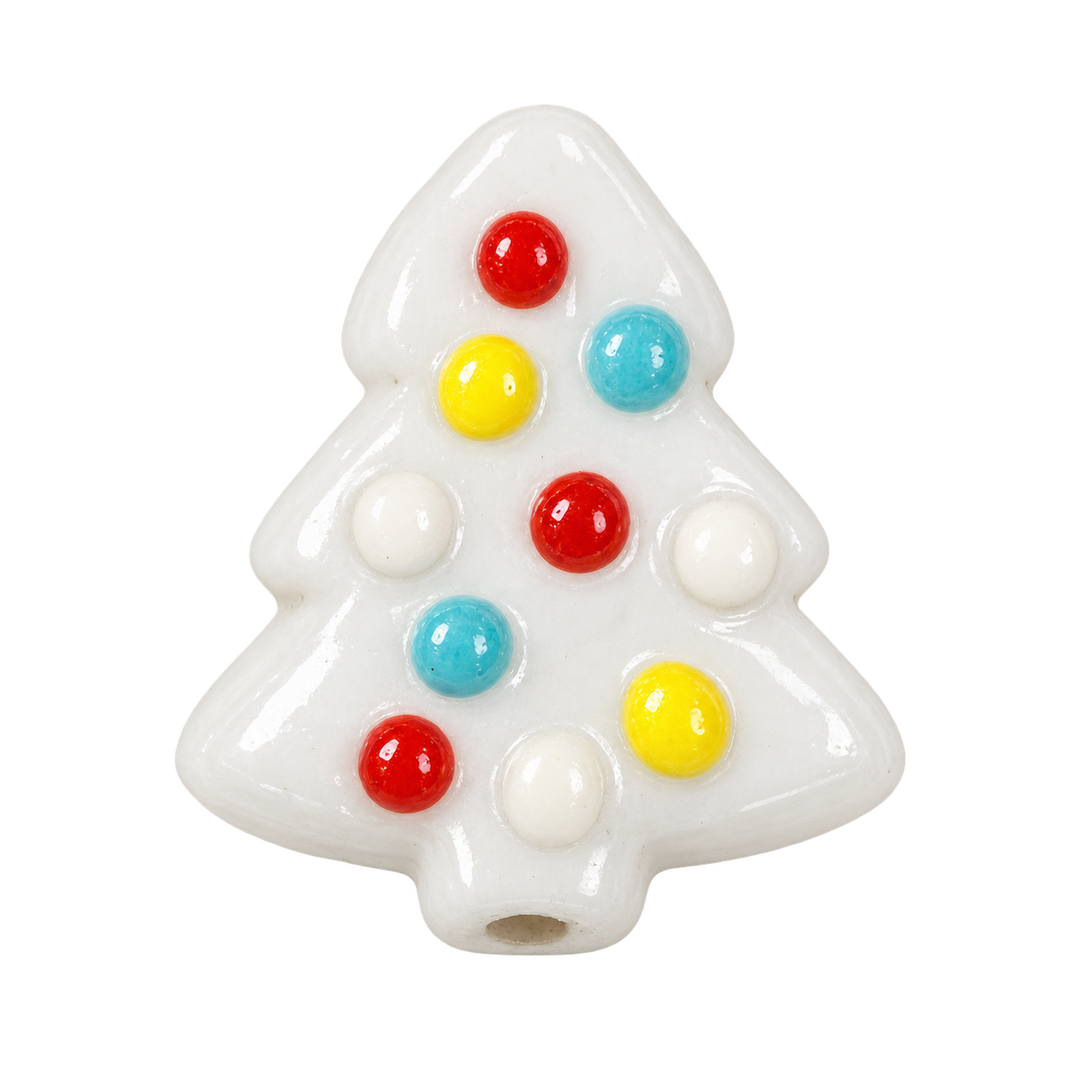 Hand Painted Christmas Tree Spacer