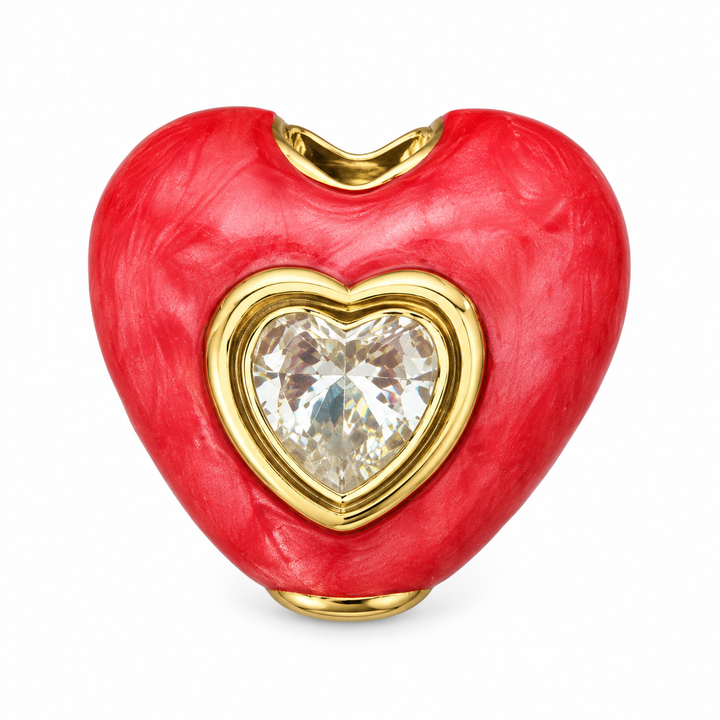 Enamel Heart Spacer