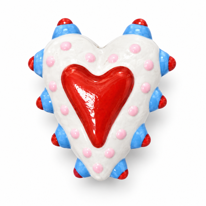 Hand Painted Heart Spacer