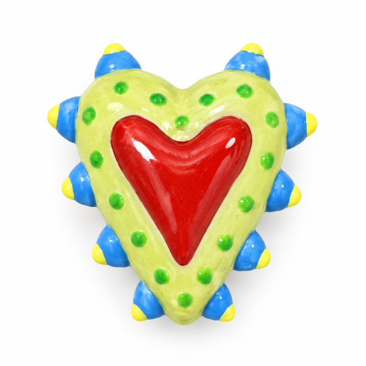 Hand Painted Heart Spacer