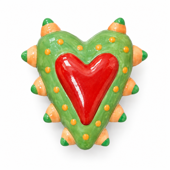 Hand Painted Heart Spacer